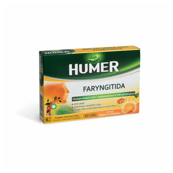 HUMER Faryngitida med a citron 20 pastilek