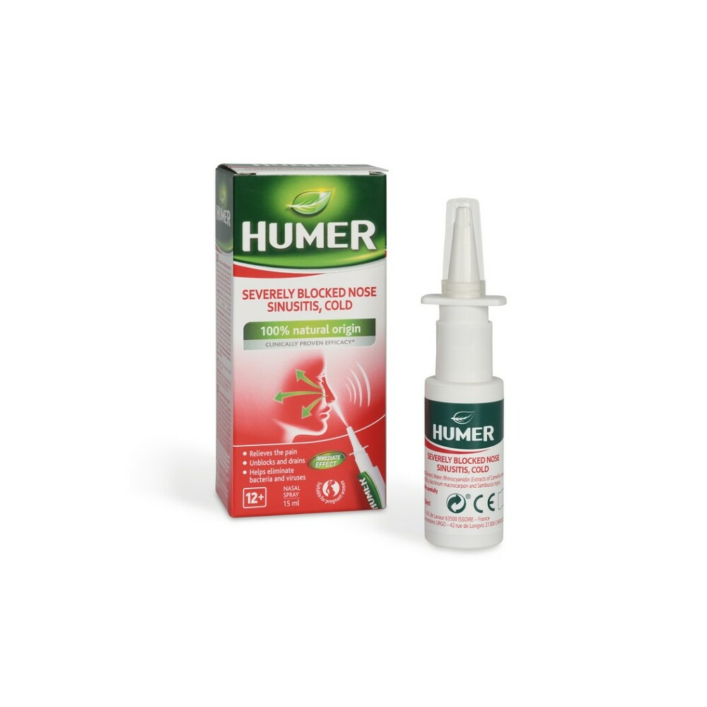 E-shop HUMER Sinusitis velmi ucpaný nos a rýma sprej 15 ml