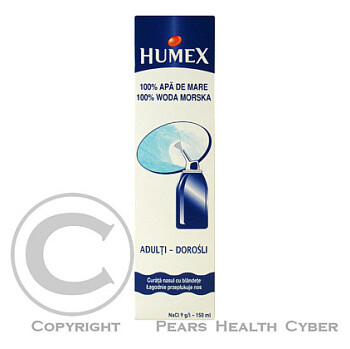 Humex Mořská voda 100% pro dospělé 150ml (Ucpané dutiny)