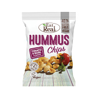EAT REAL Hummus Chips rajče a bazalka 135 g BEZ lepku