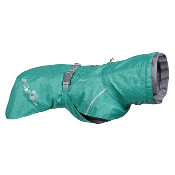 HURTTA Monsoon coat II ECO Obleček pro psy paví zeleň 1 kus, Velikost oblečku: 25 (Oblečky pro psy)
