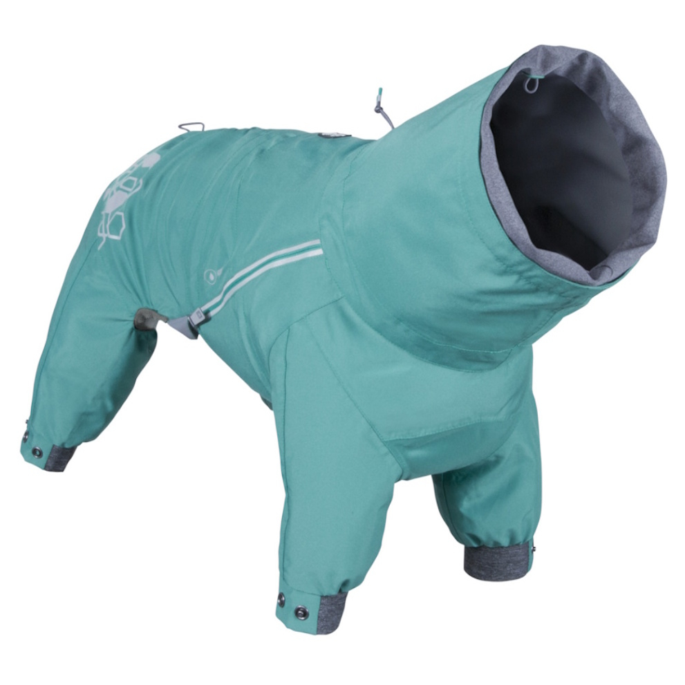 E-shop HURTTA Mudventure overal ECO obleček pro psy paví zeleň 1 ks, Velikost oblečku: 25S
