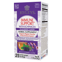 HYLEYS Immune support with echinacea herbal supplement blackberry přebal 25 sáčků