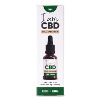 I AM CBD Full Spectrum CBD 5 % + CBG 5 % konopný olej original 10 ml