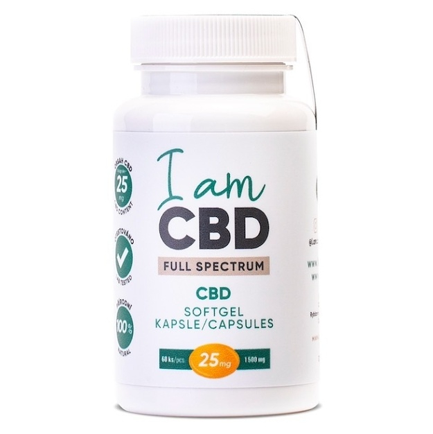I AM CBD Full spectrum CBD 1 500 mg 60 kapslí