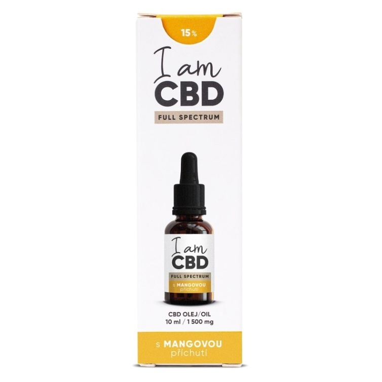 Levně I AM CBD Full Spectrum CBD olej 15% s mangovou příchutí 10 ml