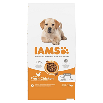 IAMS Dog Puppy Large Chicken granule pro psy, Hmotnost balení (g): 12 kg (Granule pro psy)
