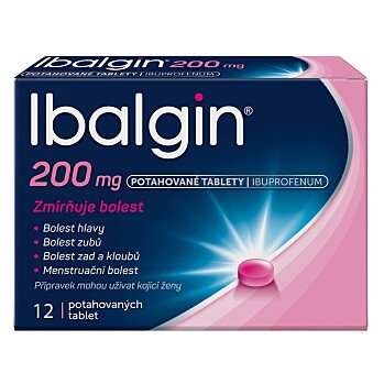 IBALGIN 200 mg 12 tablet (Na bolest hlavy)