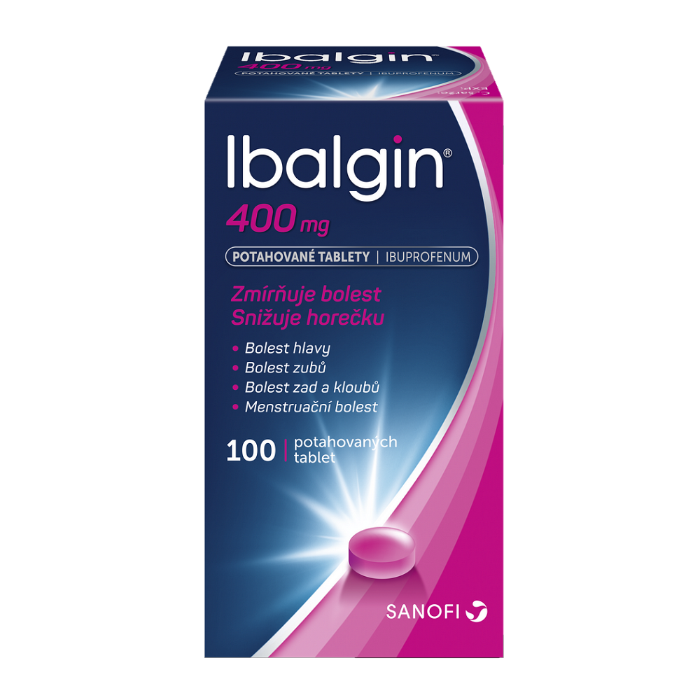 Levně IBALGIN 400 mg 100 potahovaných tablet