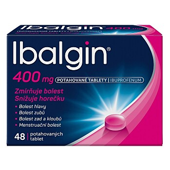 IBALGIN 400 mg 48 potahovaných tablet (Na bolest hlavy)