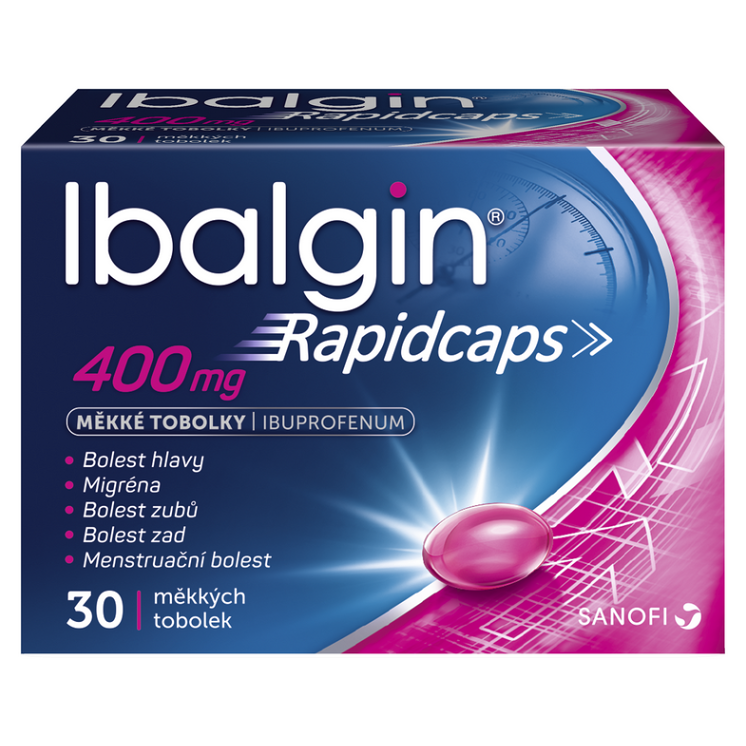 E-shop IBALGIN Rapidcaps 400 mg 30 měkkých tobolek
