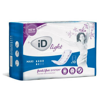 ID light maxi inkontinenční vložky 5,5 kapek 10 kusů