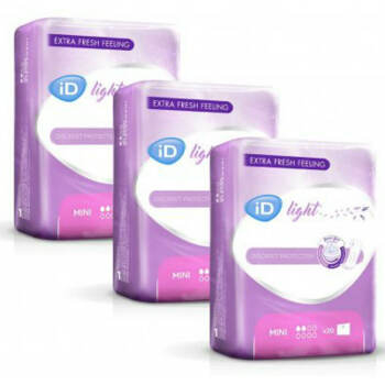ID Light mini inkontinenční vložky trojbalení 2 kapky 60 kusů