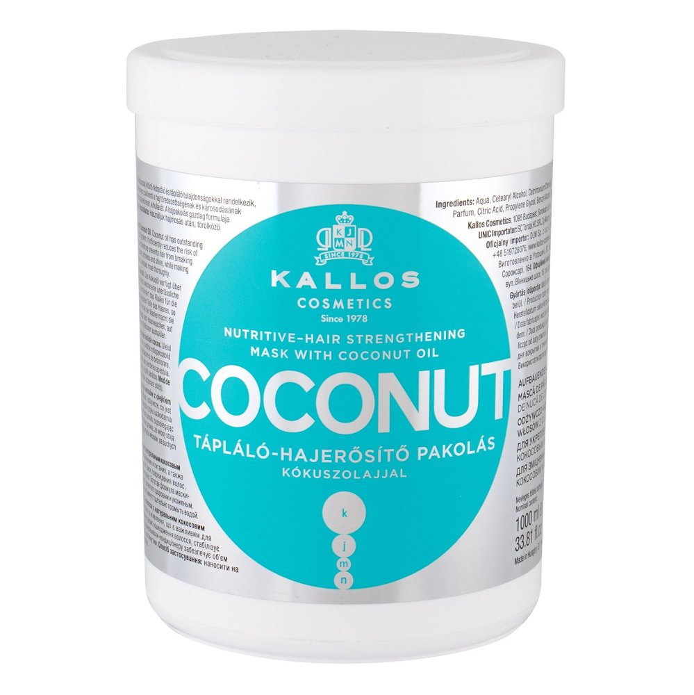 E-shop KALLOS COSMETICS Kokosová maska na vlasy 1000 ml