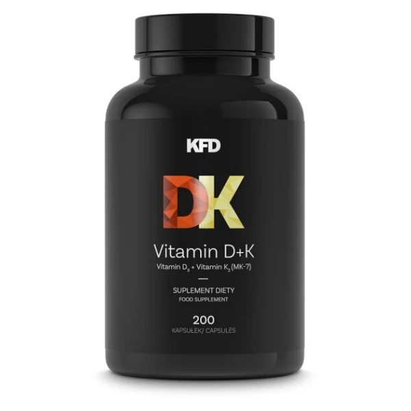 Levně KFD Vitamín D + K 200 kapslí
