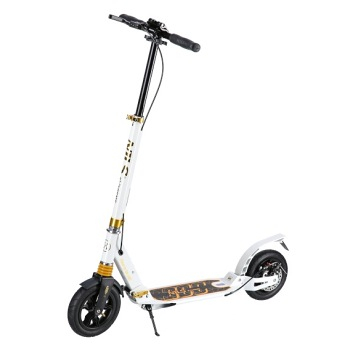 NILS Extreme HM209T Skládací koloběžka bílá zlatá (Pohybové sportovní prostředky, koloběžky)