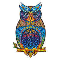 UNIDRAGON Dřevěné puzzle charming owl velikost KS