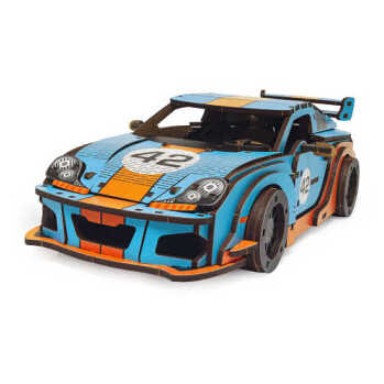 UNIDRAGON Dřevěné puzzle unimodels comet gts blue-orange (Vkládačky, spojovačky a puzzle) - Skládací