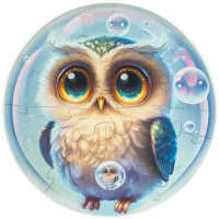 UNIDRAGON Dřevěné puzzle owl bubblezz