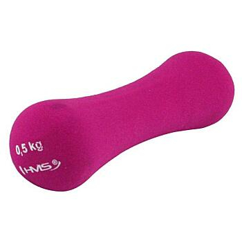 HMS Litinová činka pokrytá neoprenem 0,5 kg 1 kus (Činky)