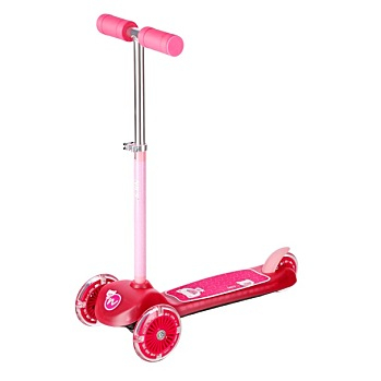 NILS Fun dětská koloběžka HLB001 led růžová (Dětská odrážedla a koloběžky) - Svítící