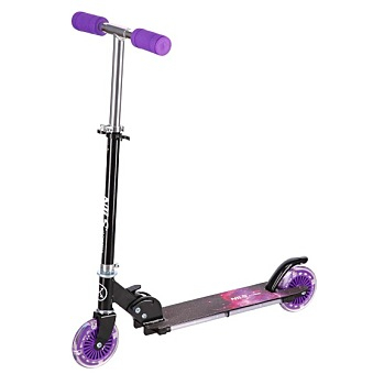 NILS Extreme skládací koloběžka HD025 led fialová (Pohybové sportovní prostředky, koloběžky) - Svítící