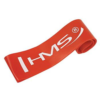 HMS Fitness guma GU04 červená středně silná (Posilovací gumy na cvičení)