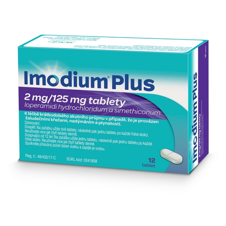 Levně IMODIUM® Plus 2 mg/125 mg tablety