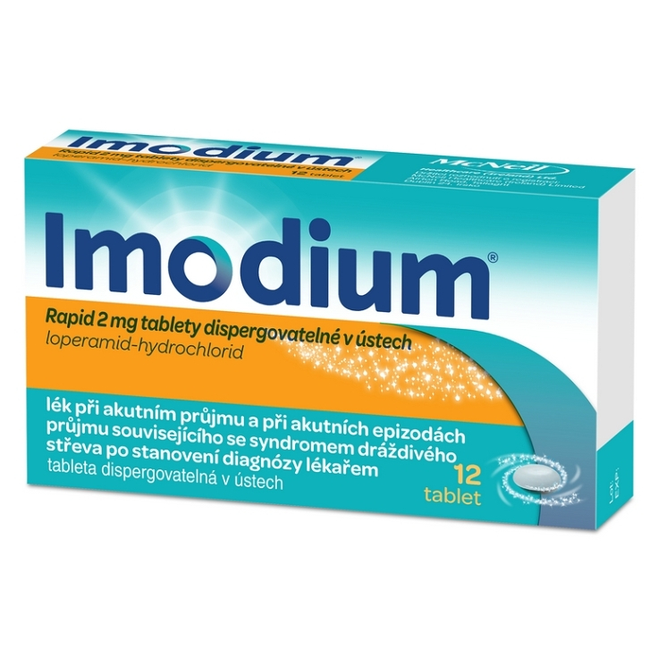 Levně IMODIUM® Rapid 2 mg tablety dispergovatelné v ústech 12 ks