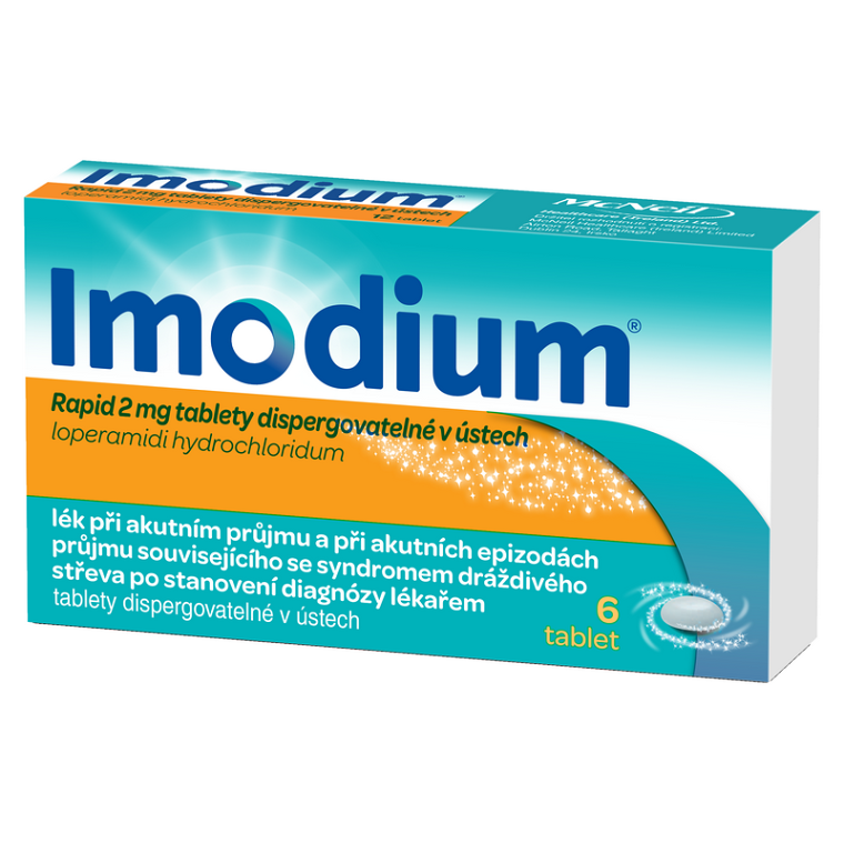 E-shop IMODIUM® Rapid 2 mg tablety dispergovatelné v ústech 6 ks