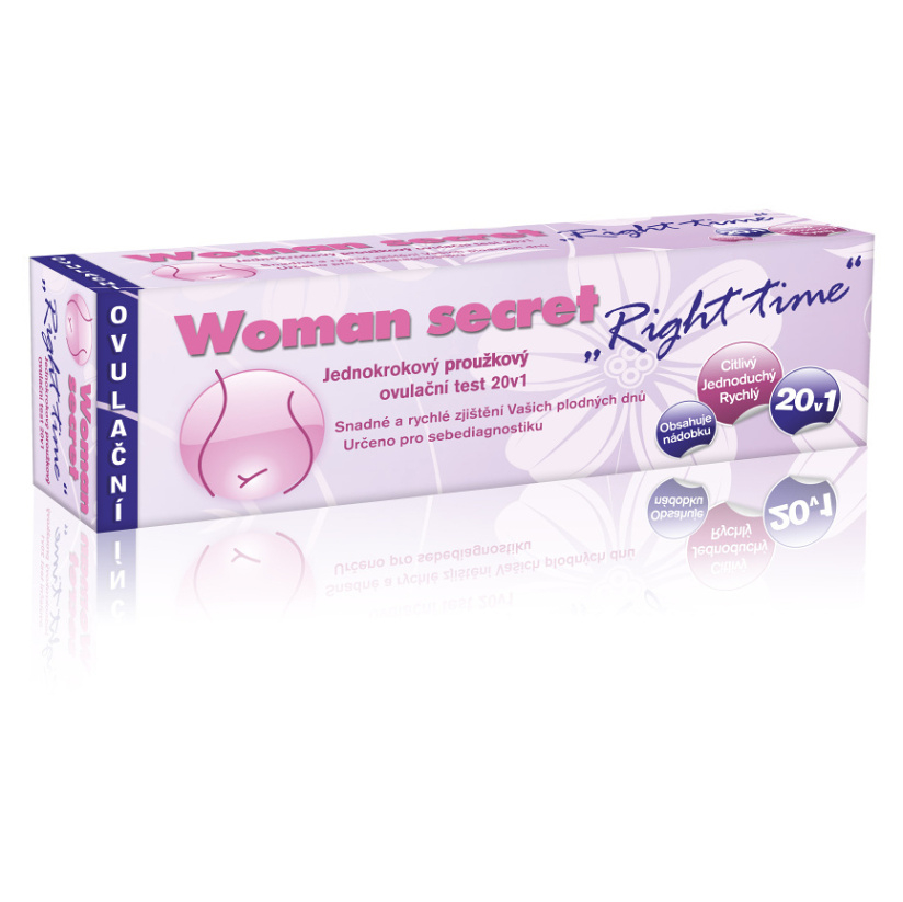 E-shop IMPERIAL VITAMINS Ovulační test Woman Secret Right Time proužkový 20 kusů