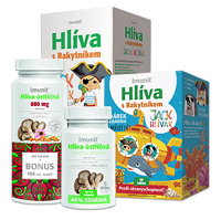 IMUNIT Hlíva ústřičná tablety a Jack Hlívák pro děti