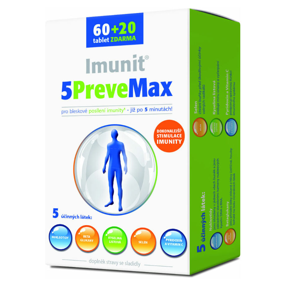 E-shop IMUNIT 5PreveMax nukleotidy + betaglukan 60 + 20 tablet