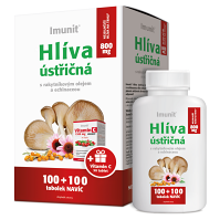 IMUNIT Hlíva 800 mg s rakytníkem a echinaceou 100 + 100 tobolek + DÁREK vitamin C 30 tablet
