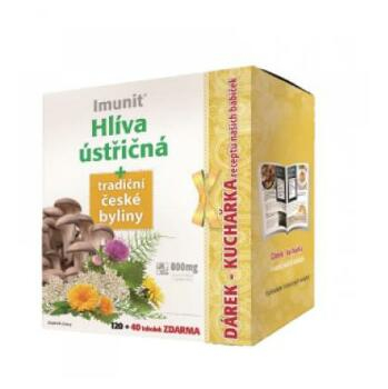 Imunit Hlíva ústřičná a tradiční byliny 120 + 40 tobolek + kuchařka zdarma