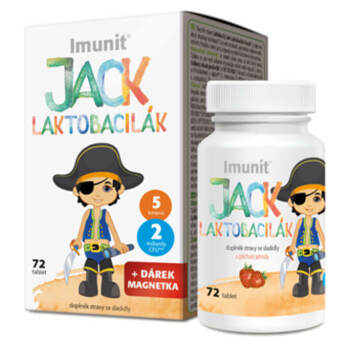 IMUNIT Jack Laktobacilák laktobacily pro děti 72 tablet