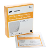 INADINE Neadherentní krytí s povidion jodem 9,5 x 9,5 cm 10 kusů