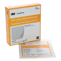 INADINE Neadherentní krytí s povidion jodem 9,5 x 9,5 cm 25 kusů