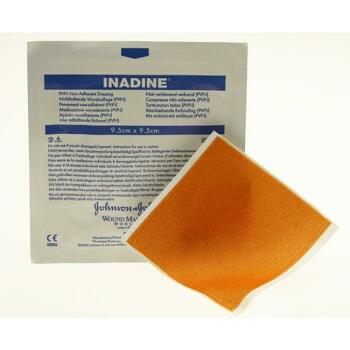 Inadine 9.5x9.5cm/5ks jódový sterilní