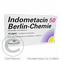 INDOMETACIN 50 BERLIN-CHEMIE SUP 10X50MG