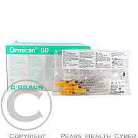 Injekční stříkačka ins.0.5 ml/50 IU Omnican 100 ks 915112