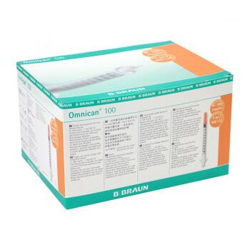 B.BRAUN Omnican 100 1 ml inzulinová stříkačka 0,3x 12 mm 100 ks