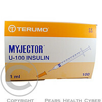 Injekční stříkačka inzulínová 1 ml U100 100 ks TERUMO BS-N1H2713