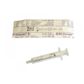 BECTON DICKINSON Injekční stříkačka dvoudílná 2 ml 1 kus