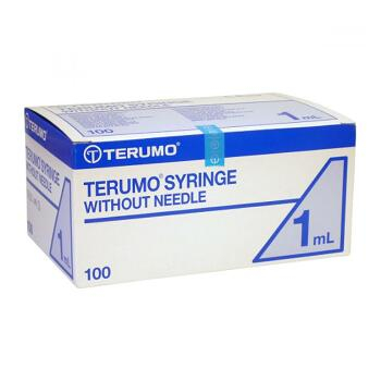 TERUMO TBC Injekční stříkačka bez jehly 1 ml 100 ks