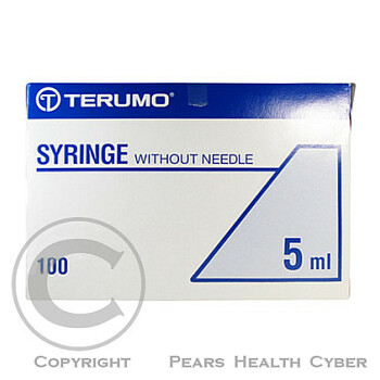 Injekční stříkačka TERUMO třídílná 5ml Luer Lock 100ks