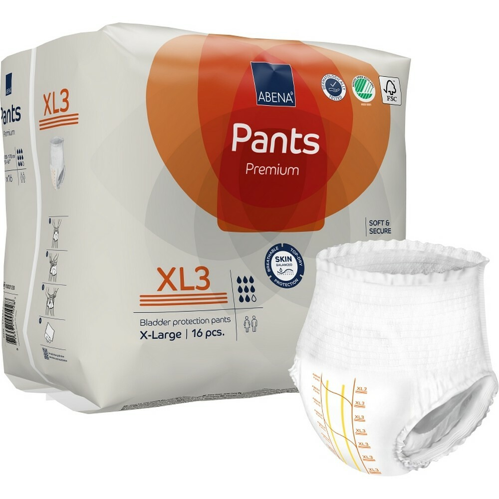 Levně ABENA Pants premium XL3 inkontinenční kalhotky 16ks