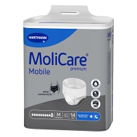 MOLICARE MOBILE Inkontinenční kalhotky velikost M 10 kapek 14 kusů