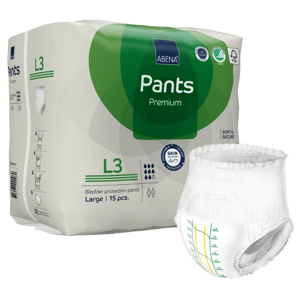 E-shop ABENA Pants Premium L3 Inkontinenční kalhotky 15ks
