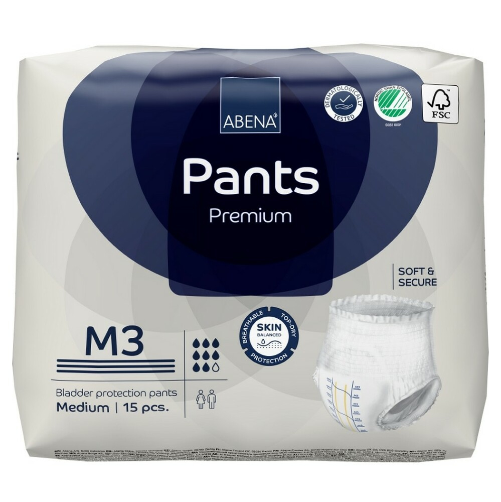 E-shop ABENA Pants premium M3 inkontinenční kalhotky 15ks